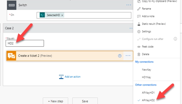 List settings