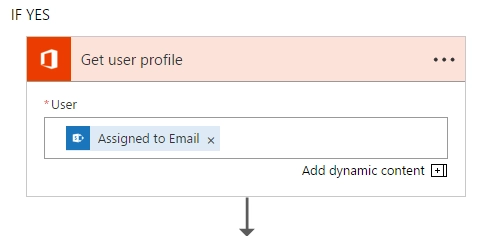 Get user profile action