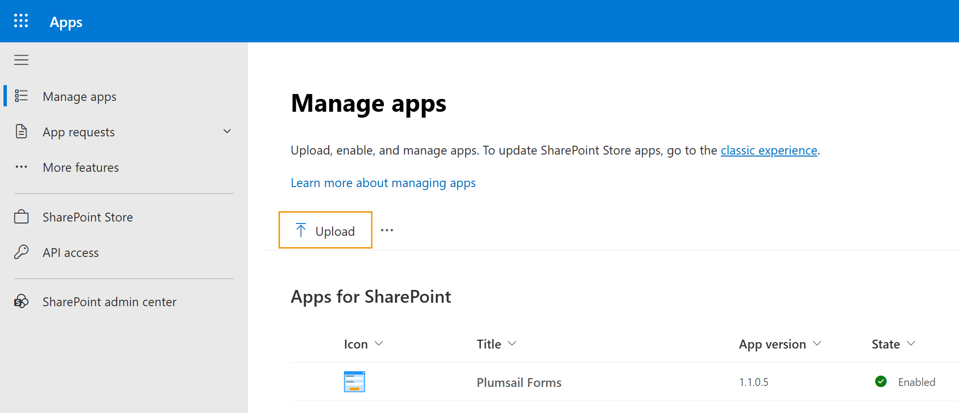 Upload helpdesk package