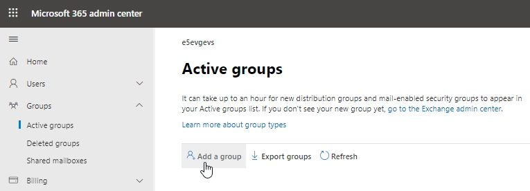 Create a Microsoft 365 group