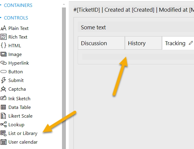 List Library Control
