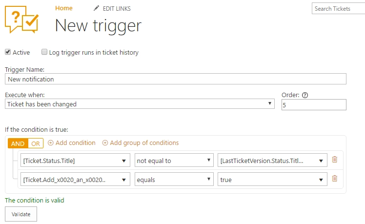 New trigger