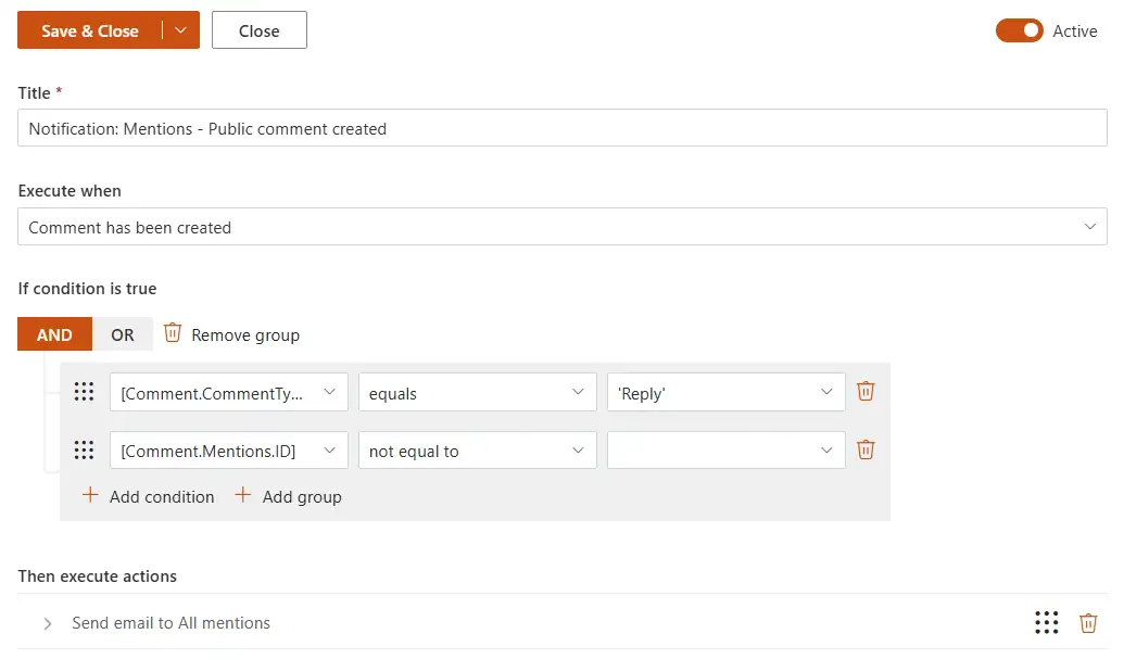 Mentions - Public comment created