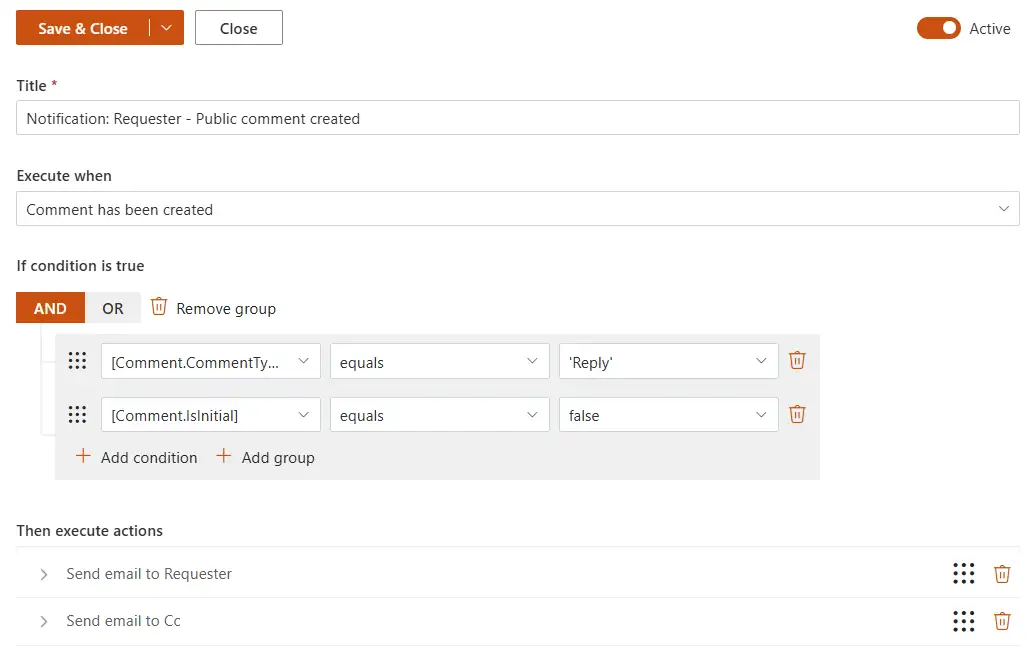 Requester - Public comment created