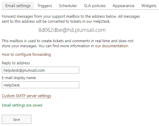 Email Settings