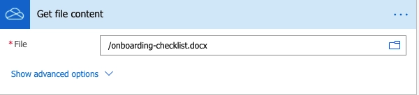 Get file from One Drive