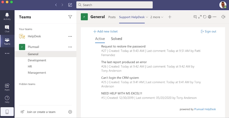 HelpDesk Widget