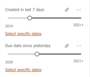 All tickets filters by date