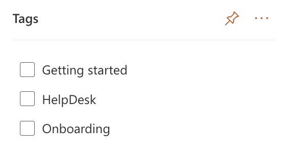 All tickets filters by tags
