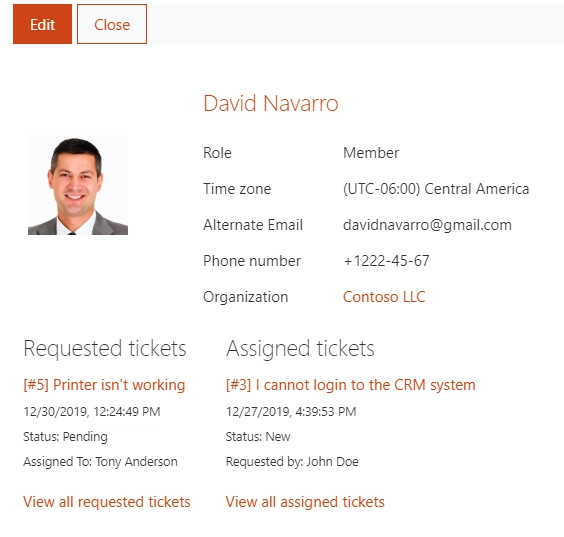 David Navarro contact Form