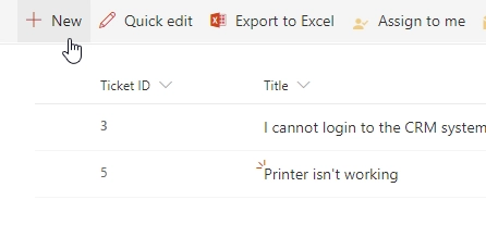 New Ticket Navigation Icon