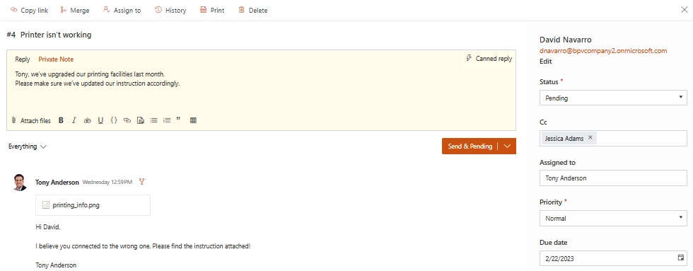 Edit Ticket Comment