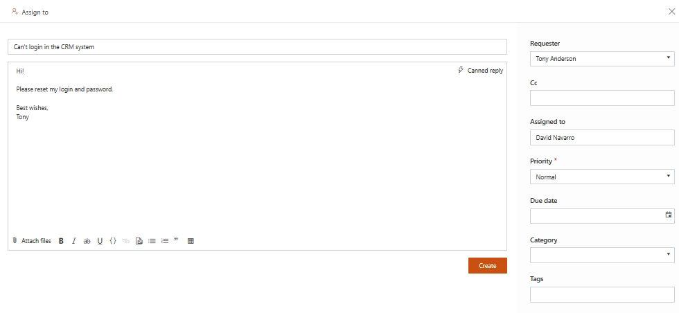New Ticket Form