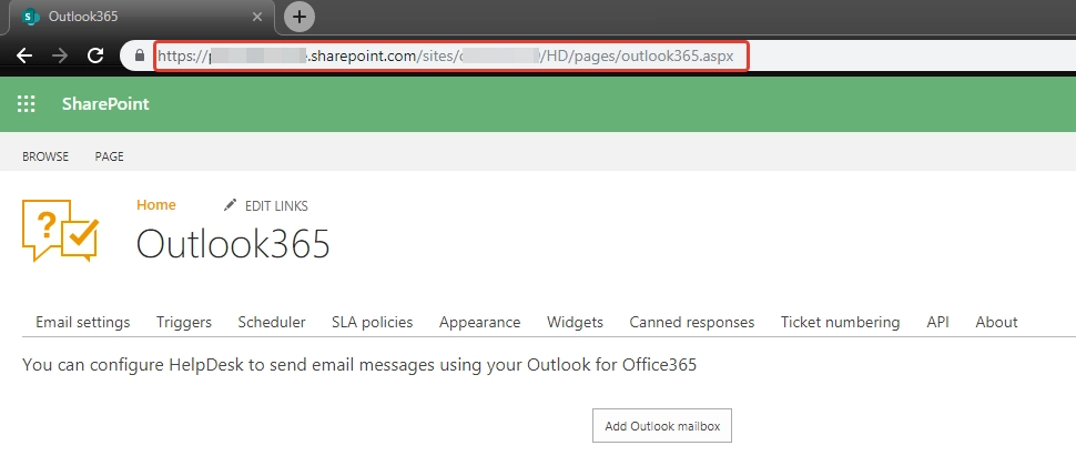 Outlook Settings