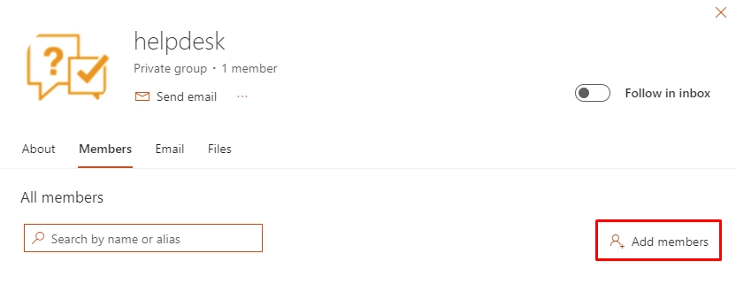 Manage group