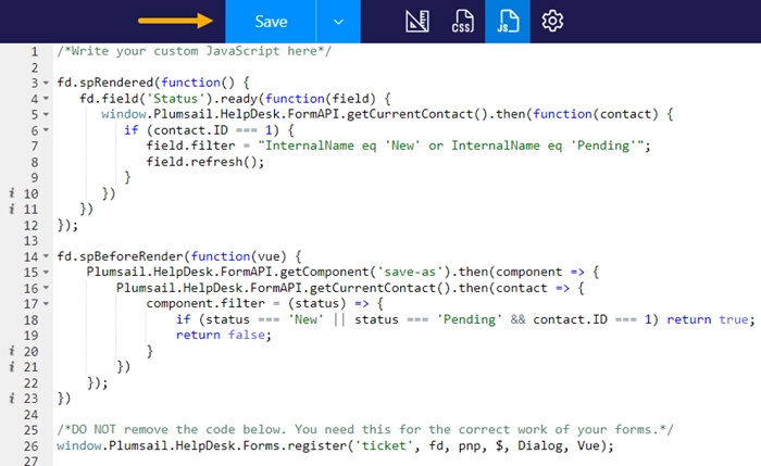 JavaScript Editor