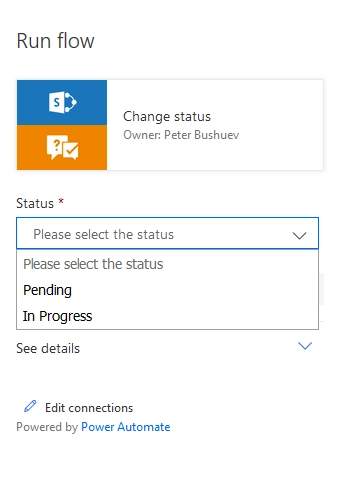 Select status