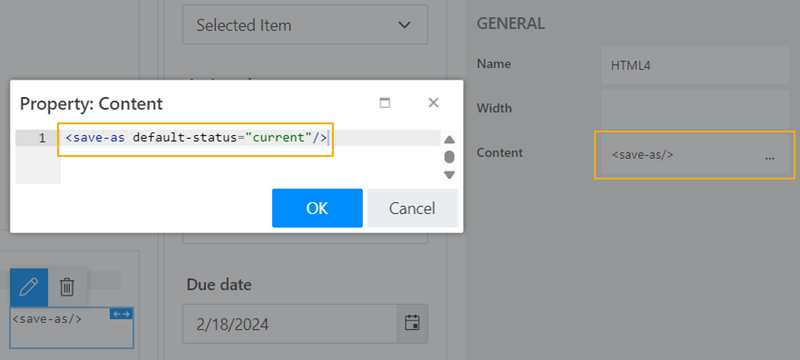 Send and current status