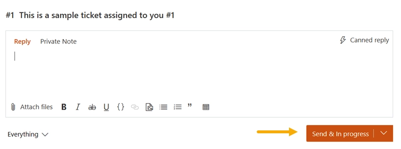 Send in progress result