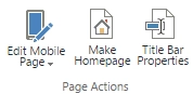 Set Homepage from Ribbon