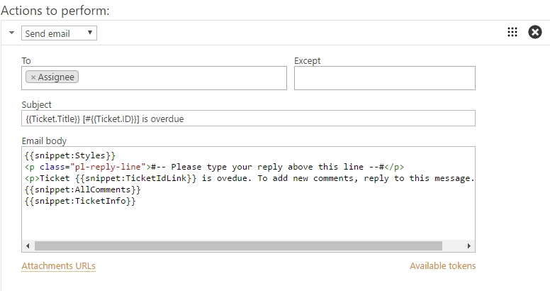 Condition for task