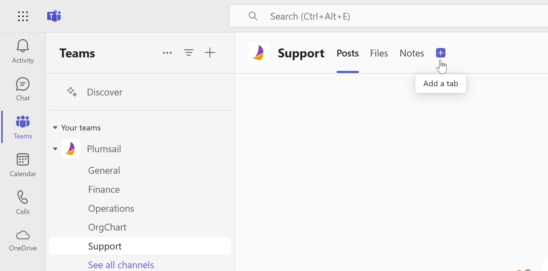 Add new tab
