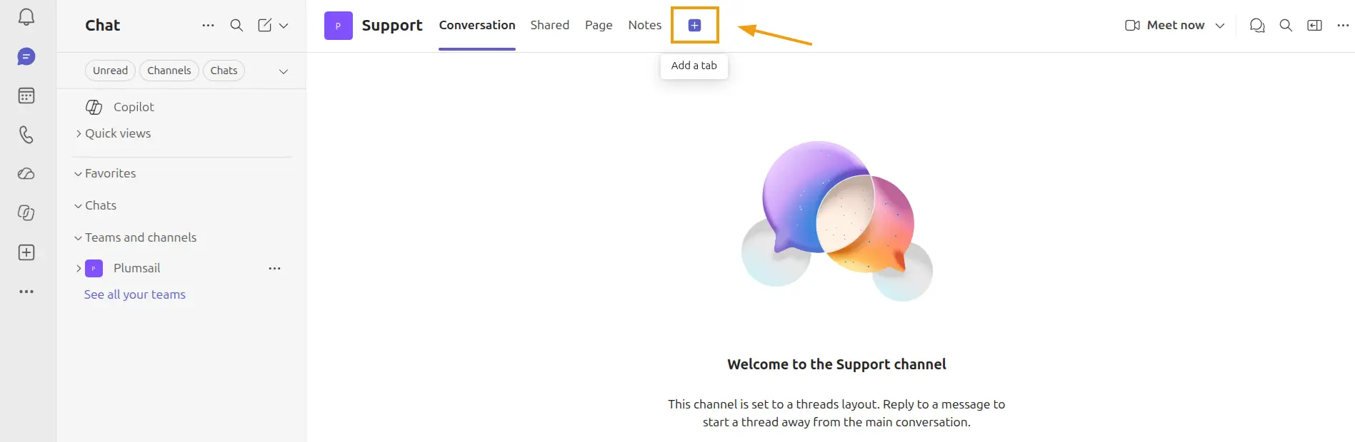 Add new tab