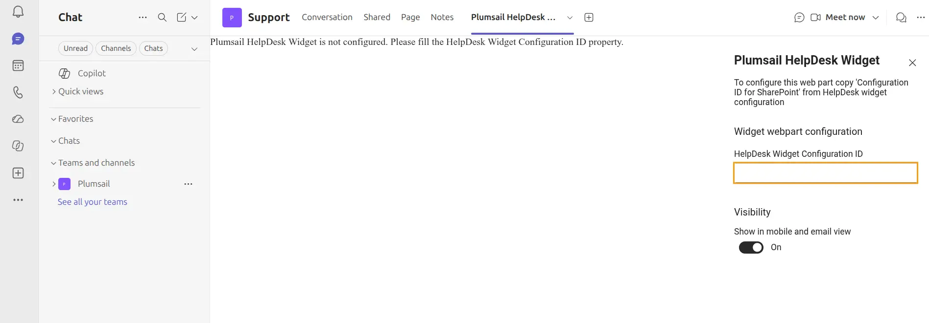 Widget configuration id