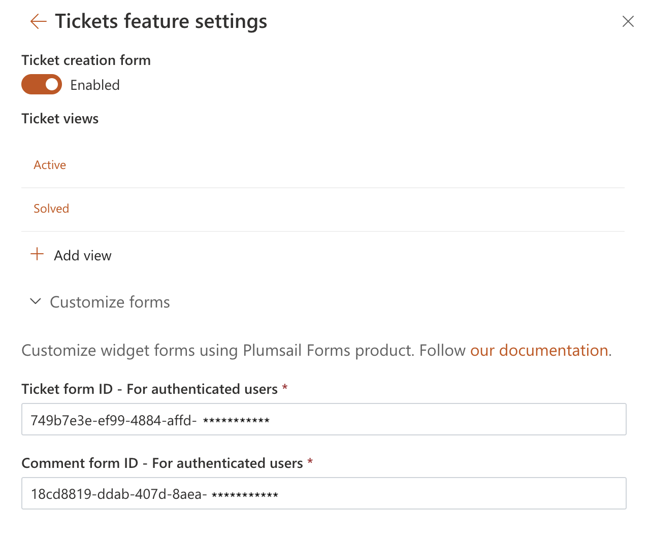 TicketsFeatureSettings