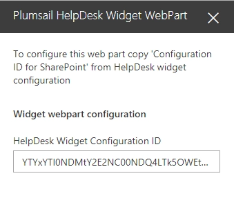 Copy ID to the web part