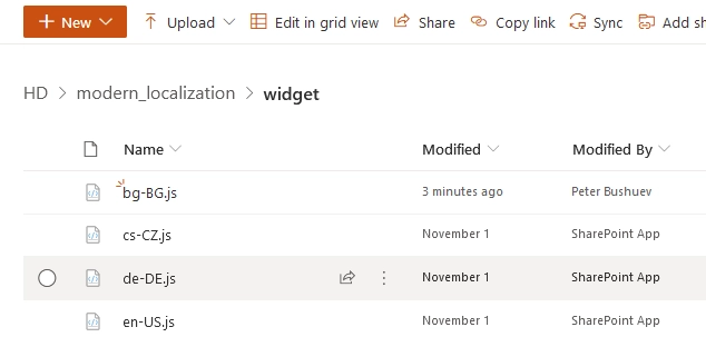 Widget Custom Language Path