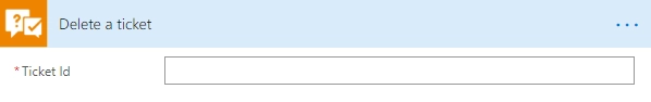 Delete a ticket example