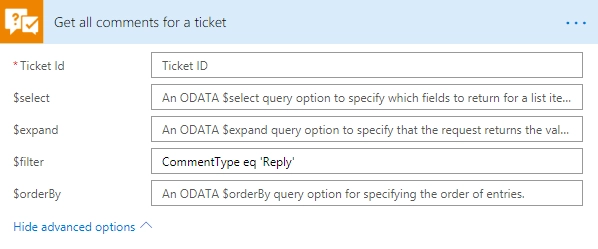 Get comments example