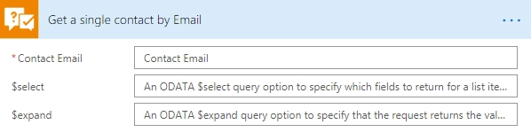 Get contact by email example