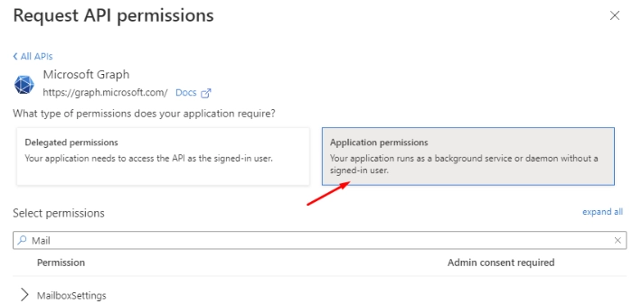 Application permissions