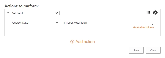 Set field (custom date)