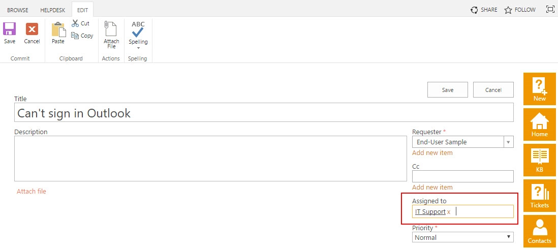Example of assignment
