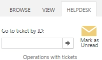 HelpDesk Ribbon Tab