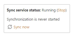 Sync now