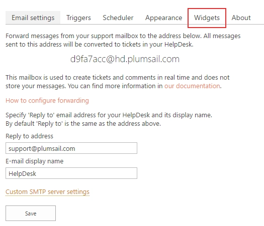 Widget Tab