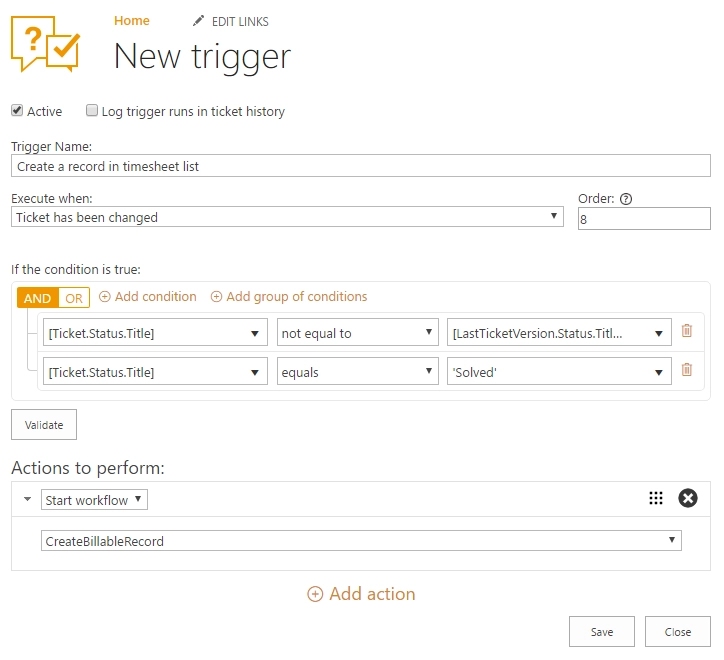 New trigger
