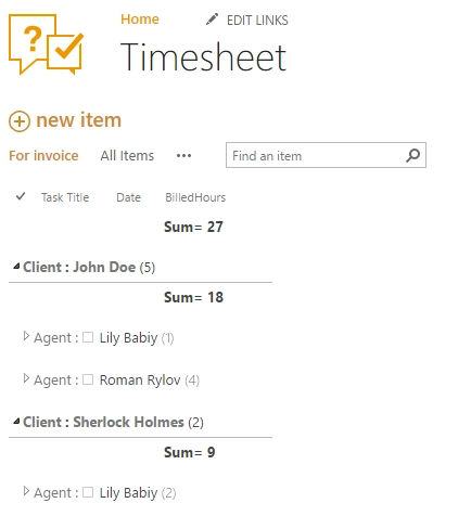 Timesheet