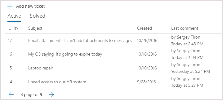 HelpDesk Widget