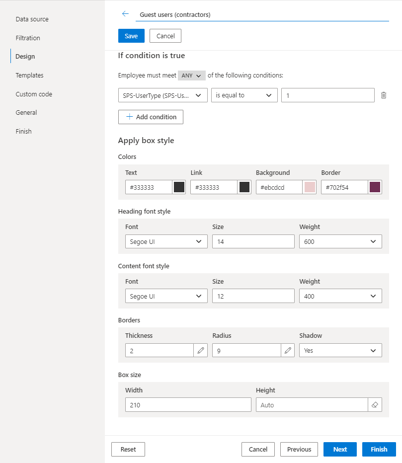 Rule for external users in SharePoint user profiles