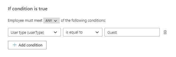 Rule for external users in Entra ID