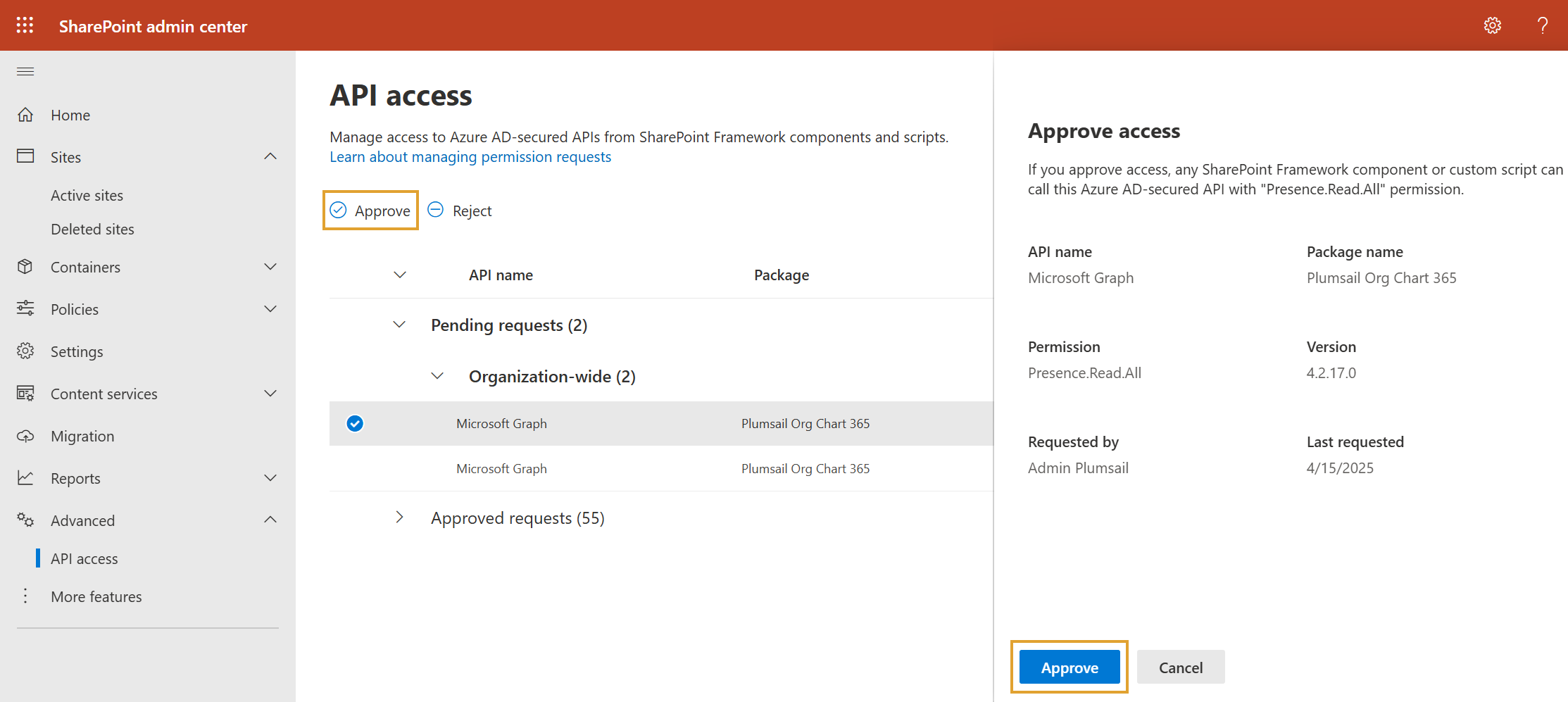 OrgChart configuration wizard