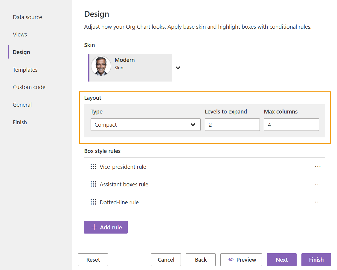 Design step overview