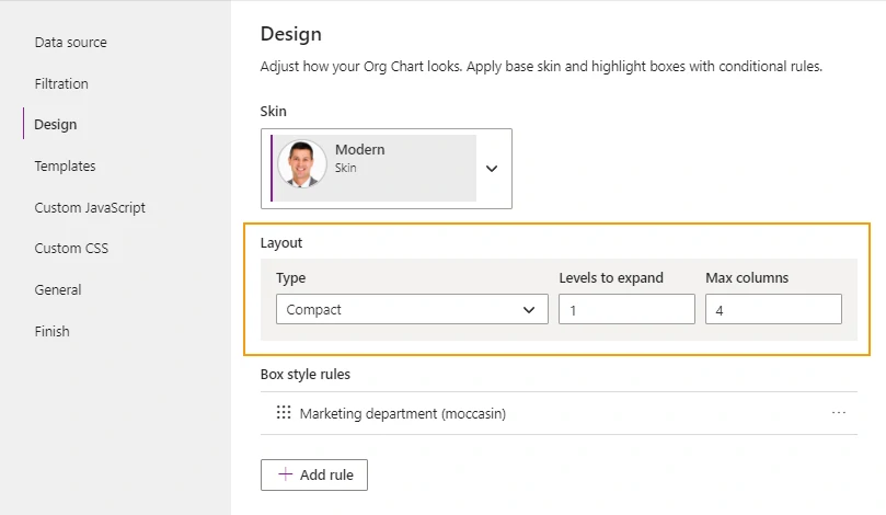 Design step overview