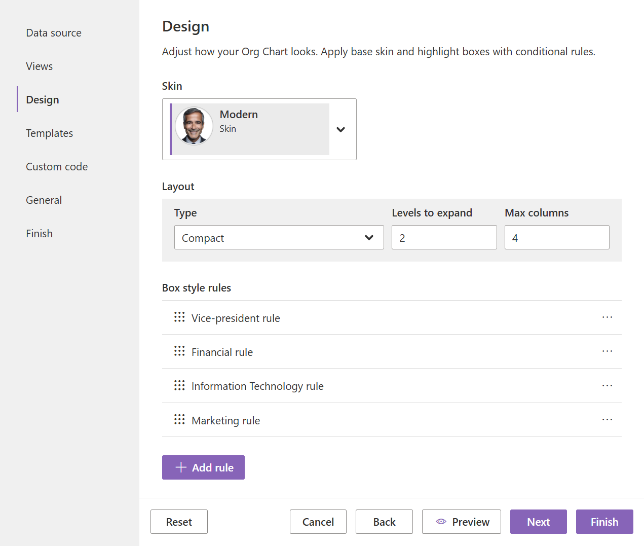 Design step overview