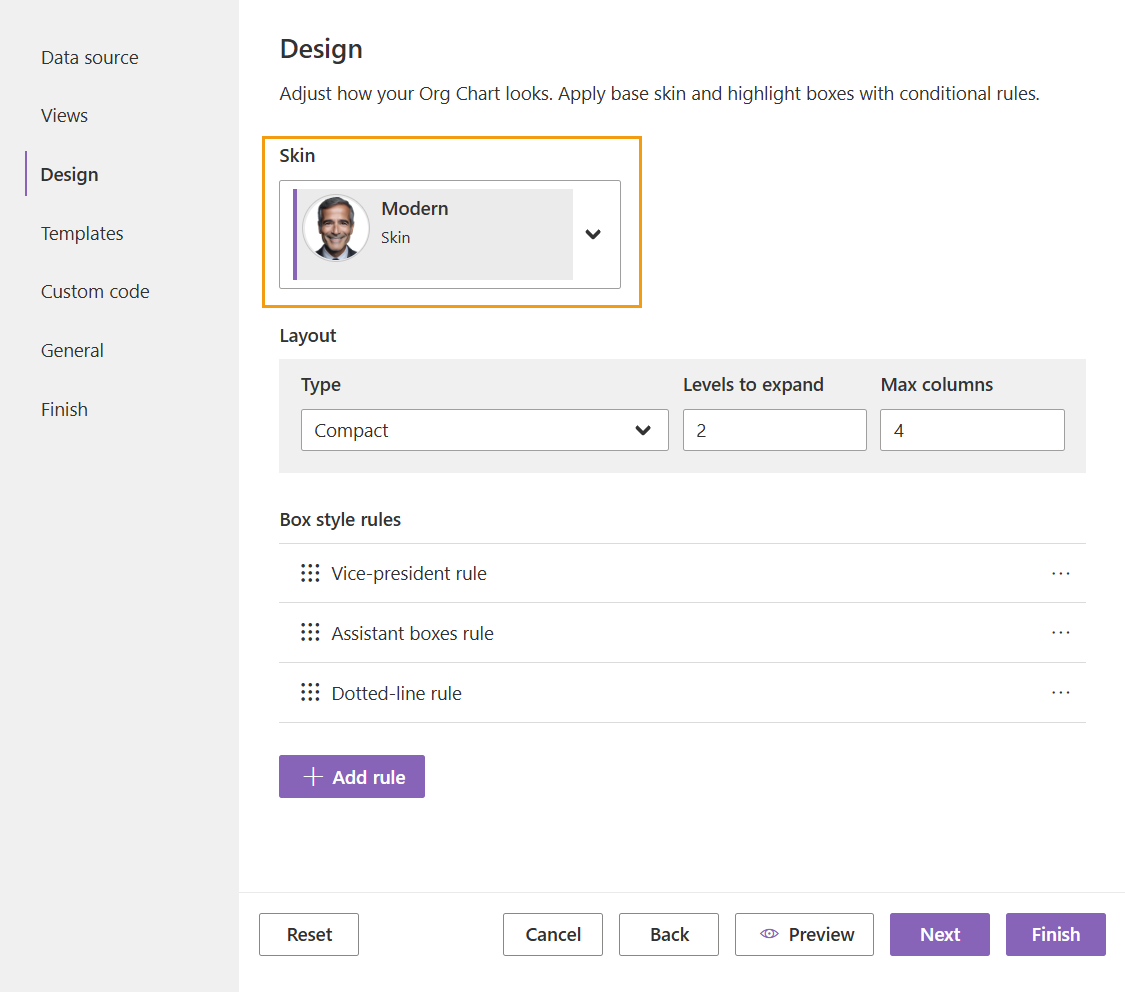 Design step overview